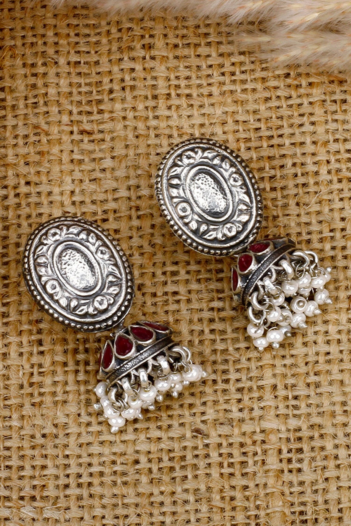 Tribal Oval Shaped Jhumkis 