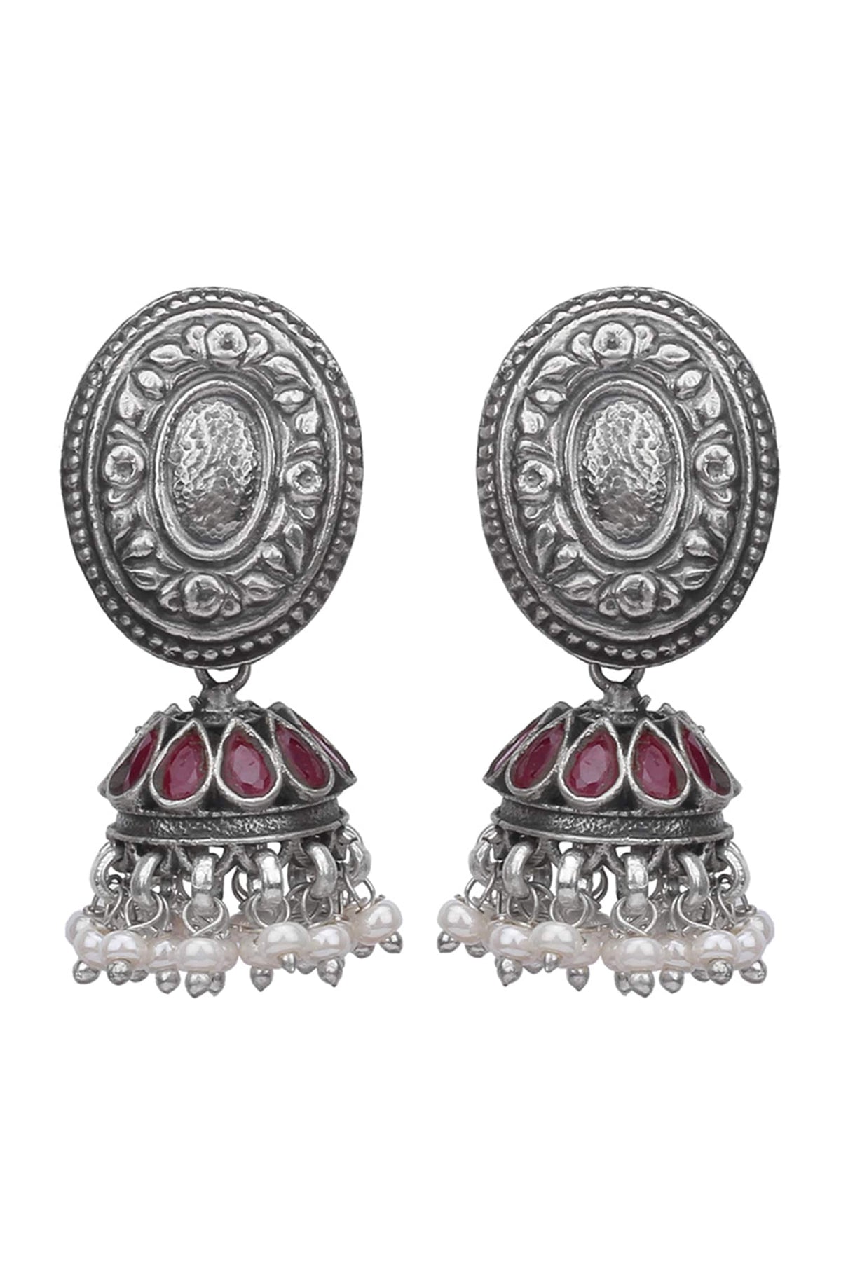 Tribal Oval Shaped Jhumkis 