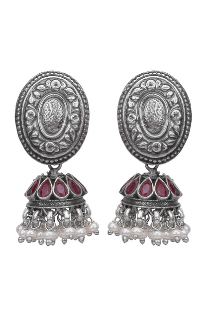 Tribal Oval Shaped Jhumkis 