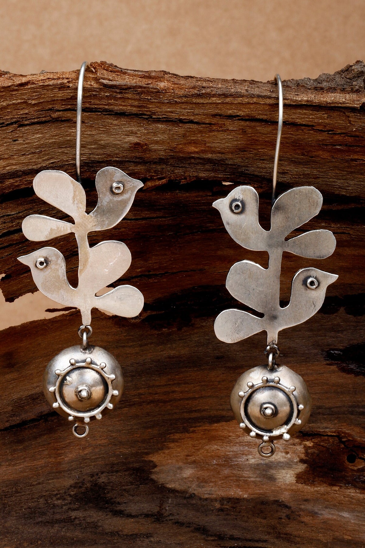 Iris Bird Shaped Dangler Earrings 
