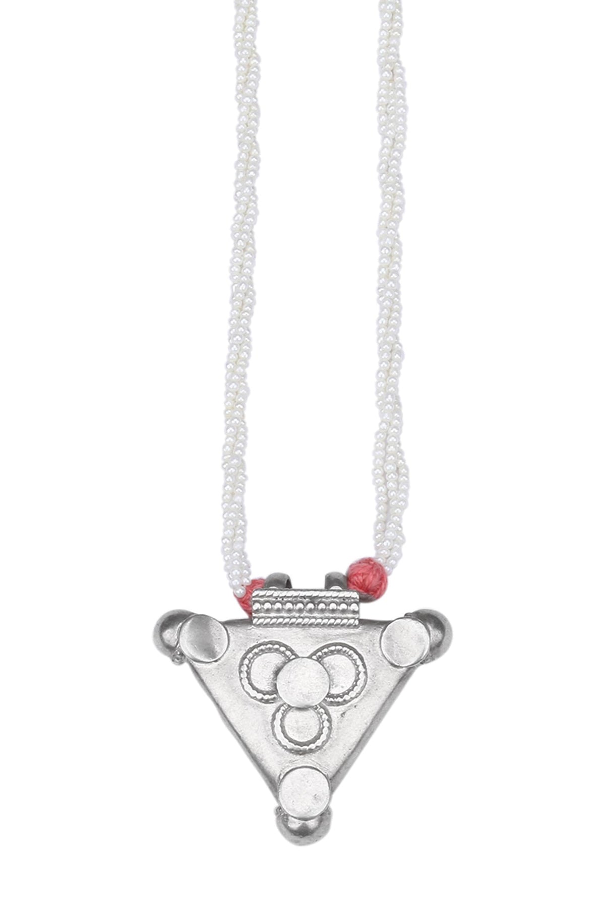 Tribal Triangular Pendant Necklace 