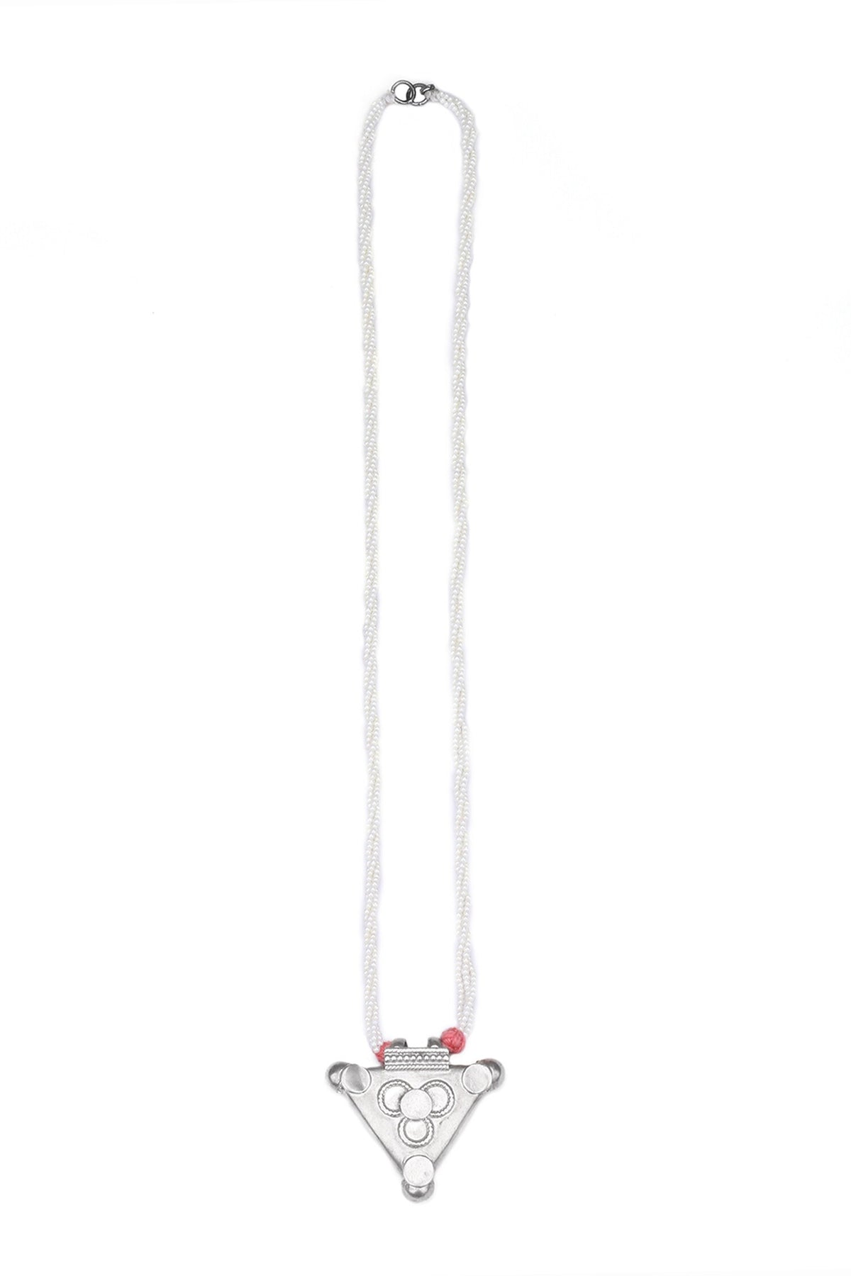 Tribal Triangular Pendant Necklace 