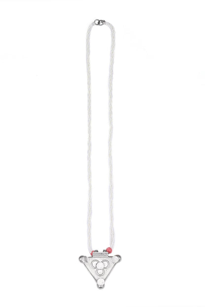 Tribal Triangular Pendant Necklace 