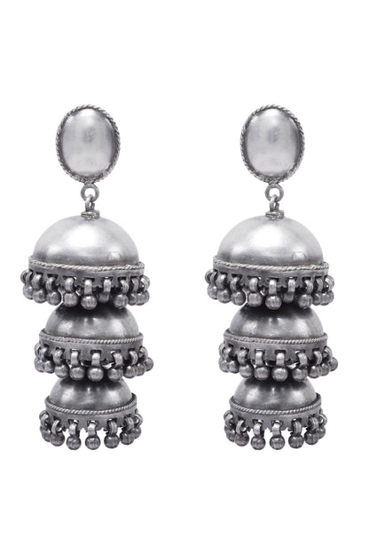 Tiered Hanging Handcrafted Jhumkas 