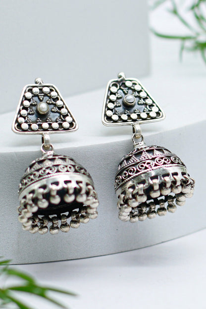 Handcrafted & Carved Jhumkas 