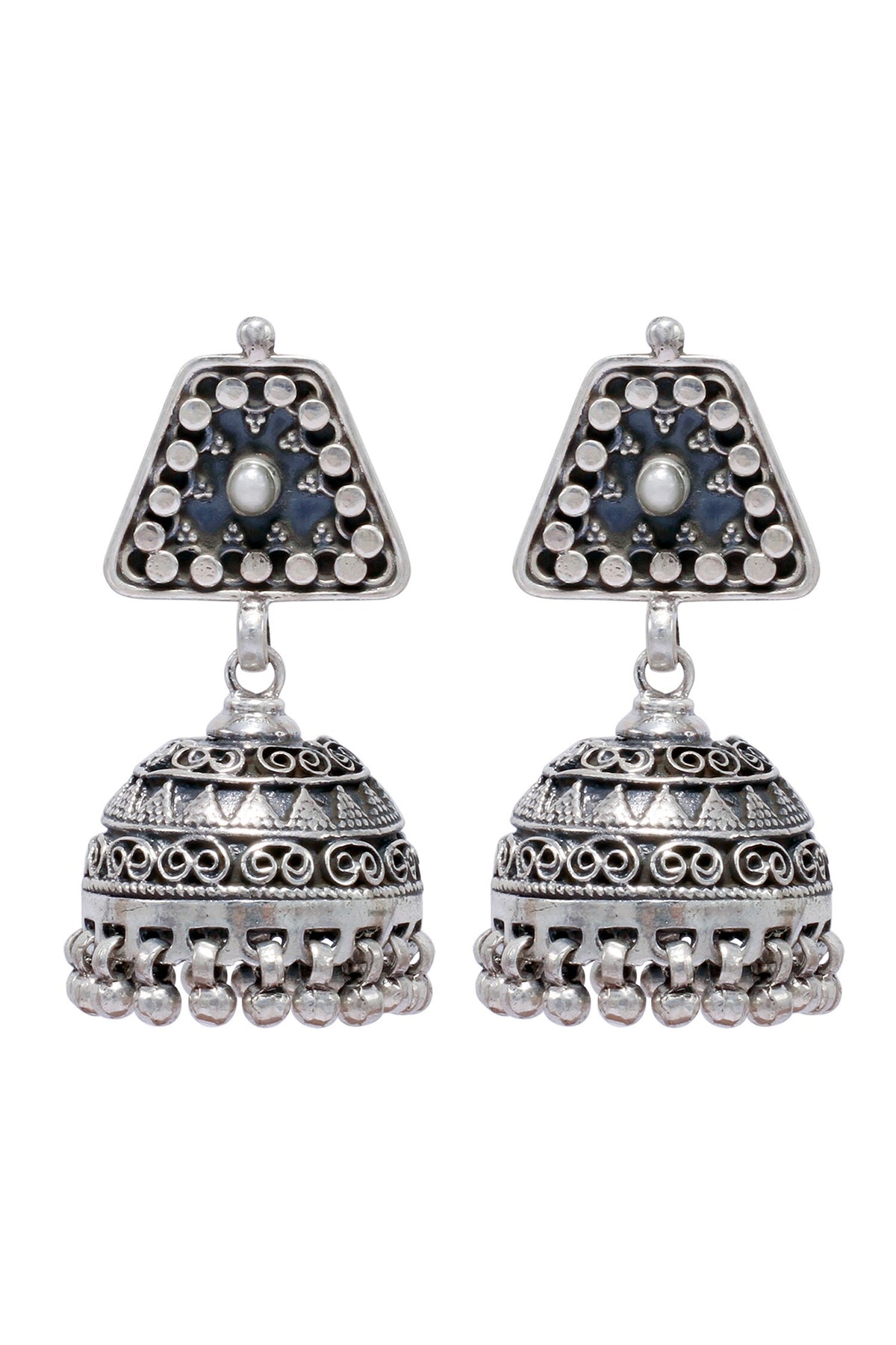 Handcrafted & Carved Jhumkas 