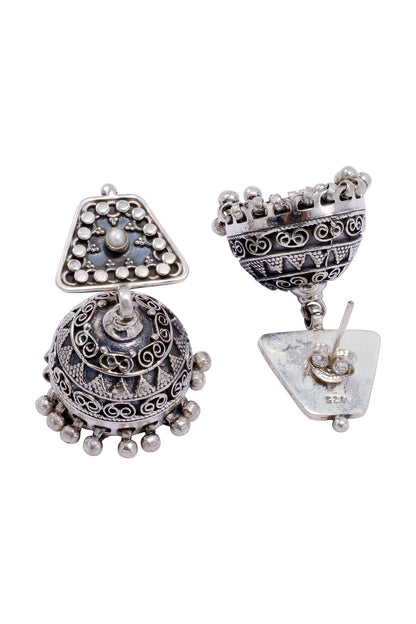 Handcrafted & Carved Jhumkas 