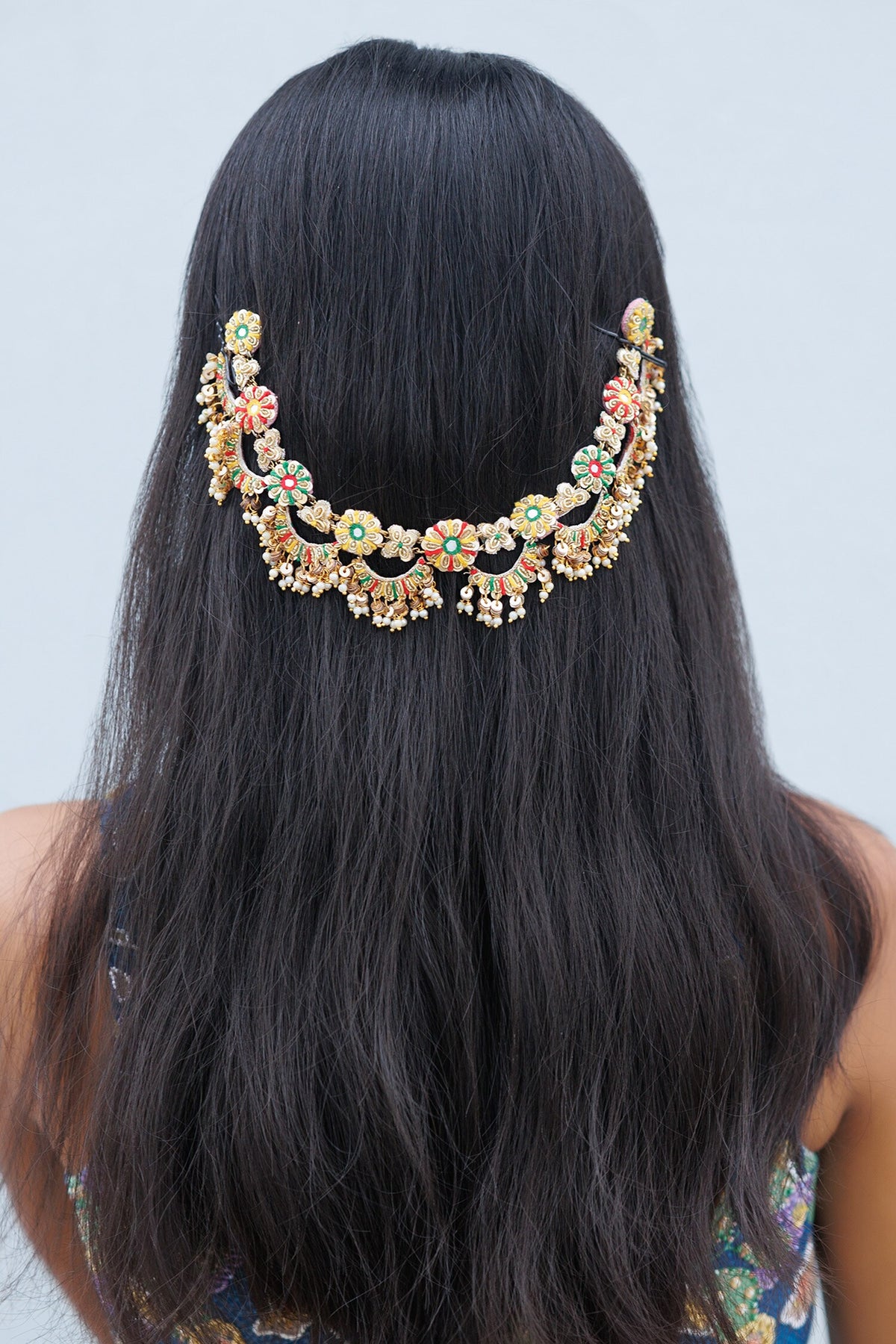 Chitra Sequin Embroidered Hair Jewellery 