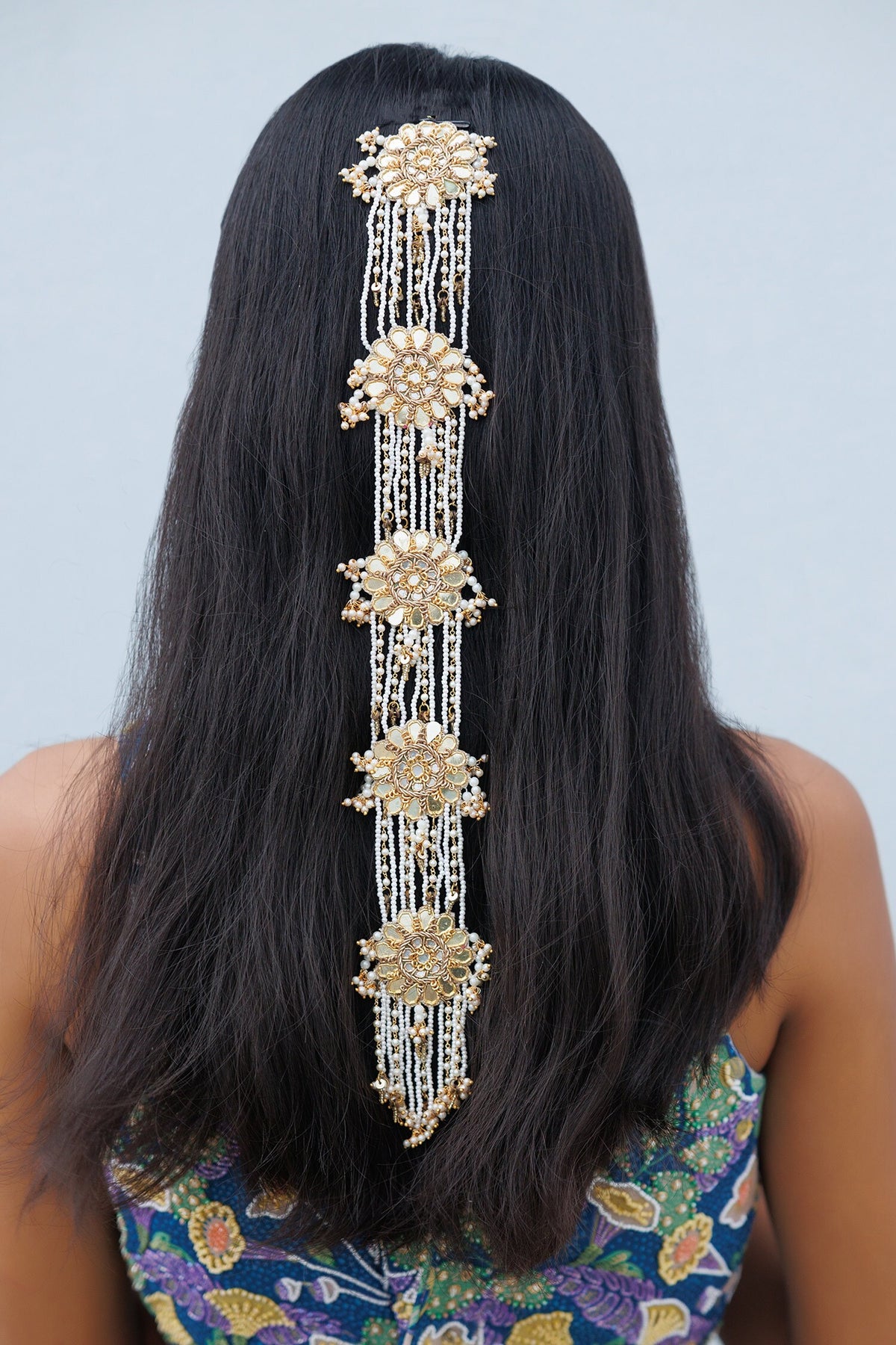 Bela Dabka & Thread Embroidered Headgear 