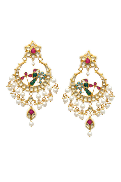 Kundan Studded Chandbalis 