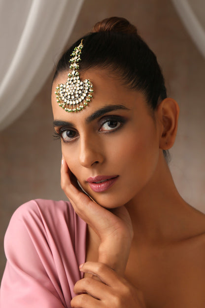 Polki Embellished Maangtikka 