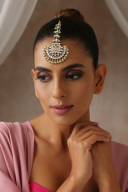 Polki Embellished Maangtikka 