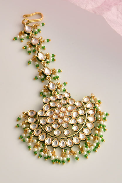Polki Embellished Maangtikka 