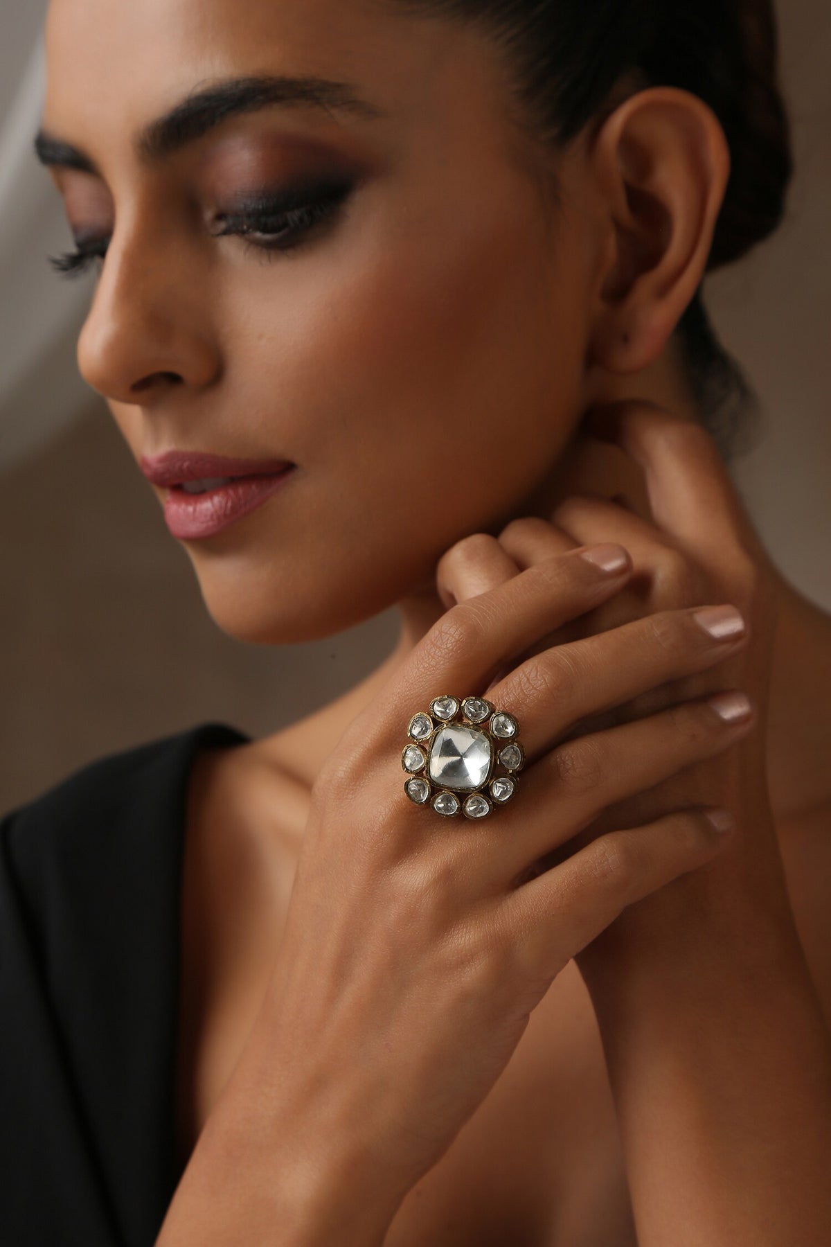 Victorian Polki Embellished Ring 