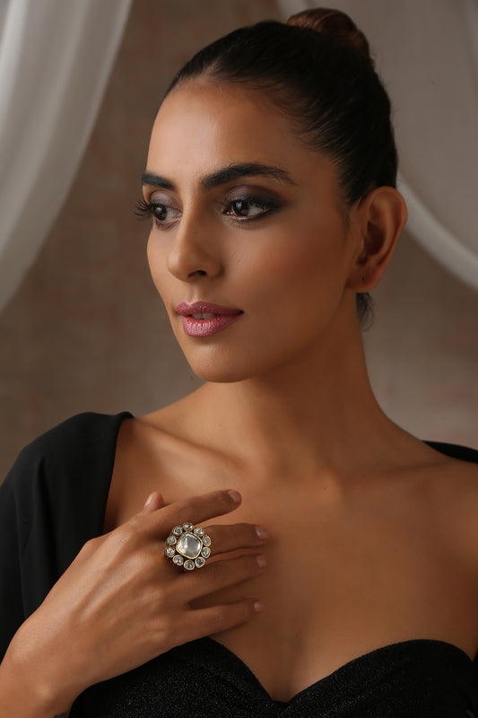 Victorian Polki Embellished Ring 