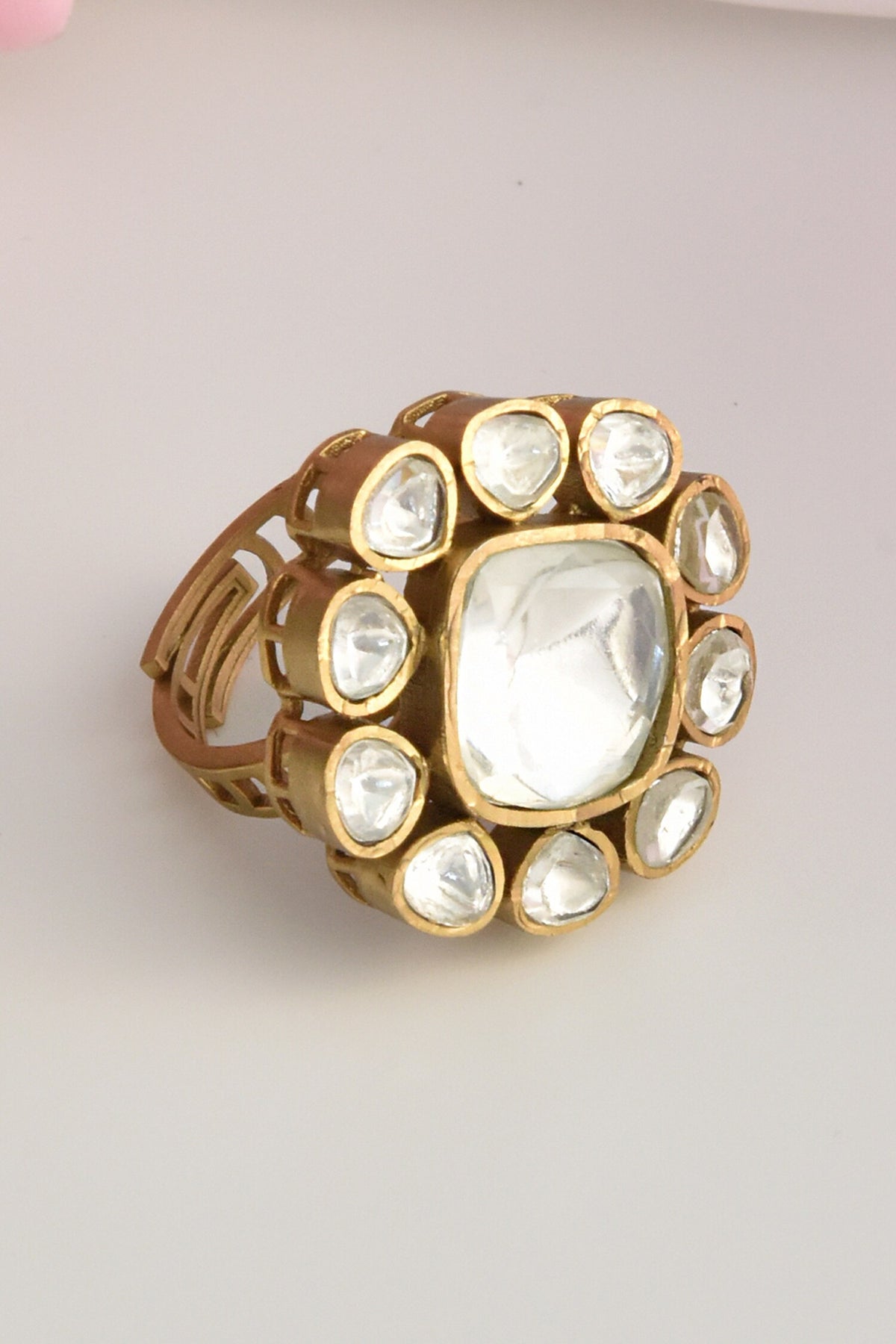 Victorian Polki Embellished Ring 