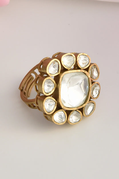 Victorian Polki Embellished Ring 