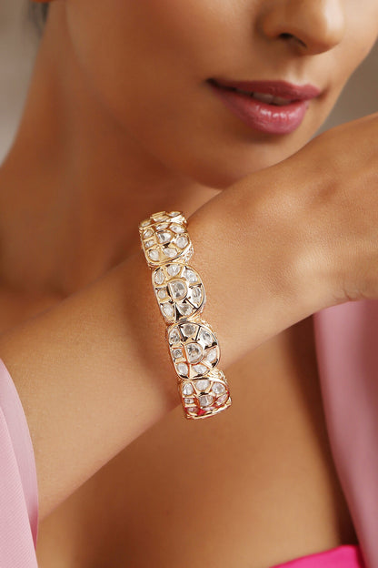 Geometric Cut Work Embellished Kada 