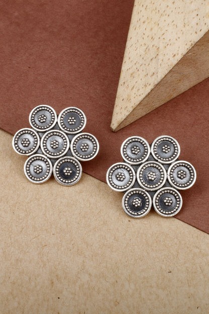 Shanaya Floral Carved Earrings 