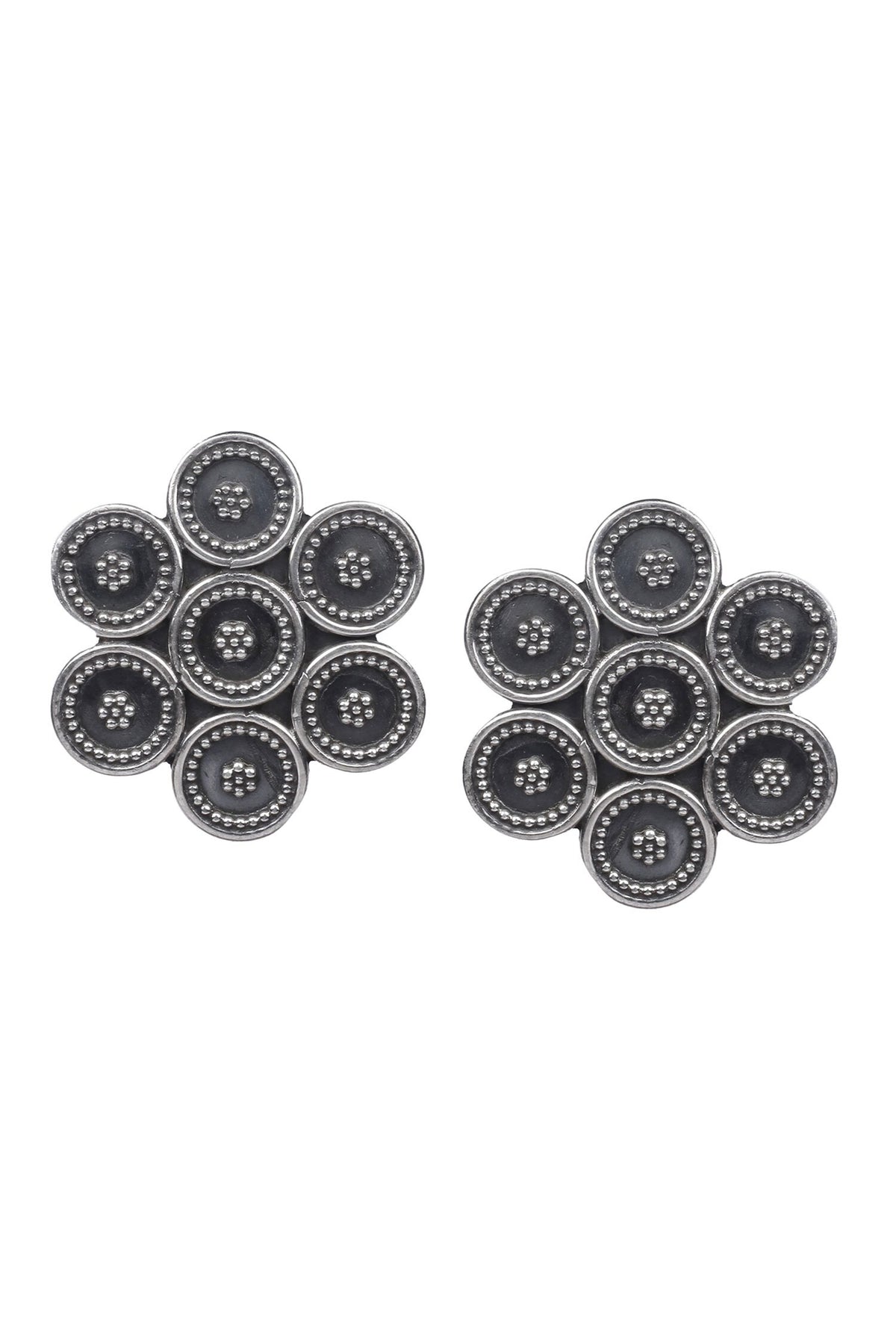Shanaya Floral Carved Earrings 