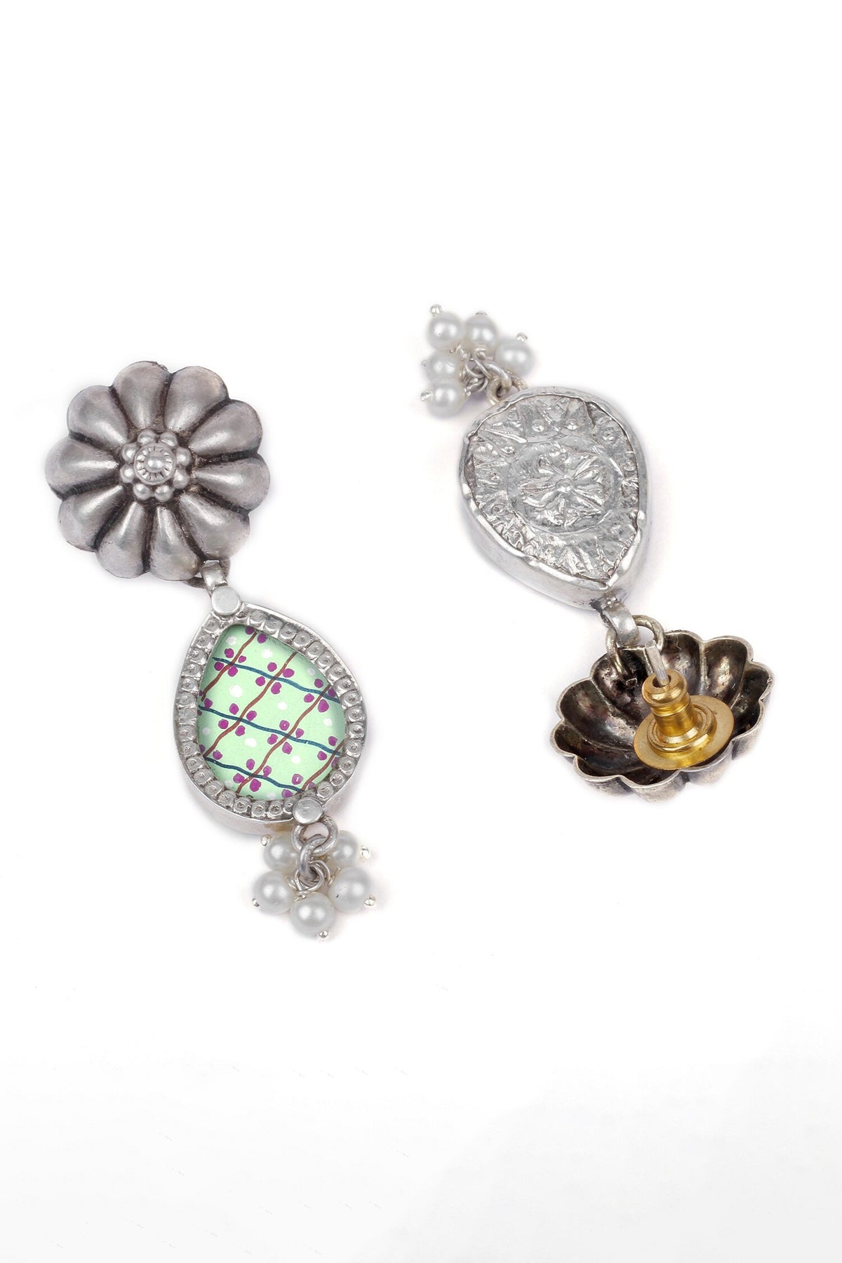 Hena Floral Drop Earrings 