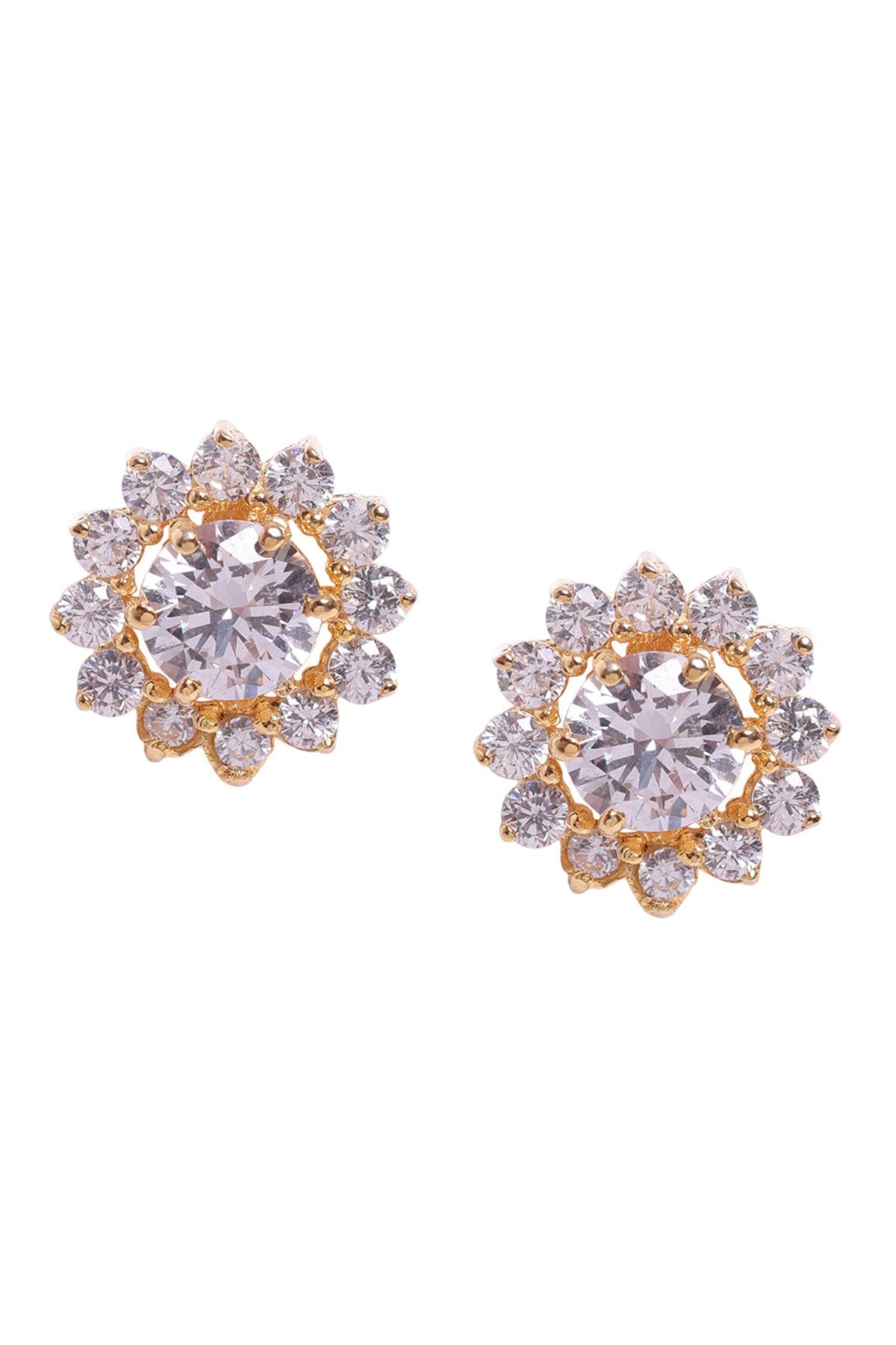 Floret Cubic Zirconia Studs 