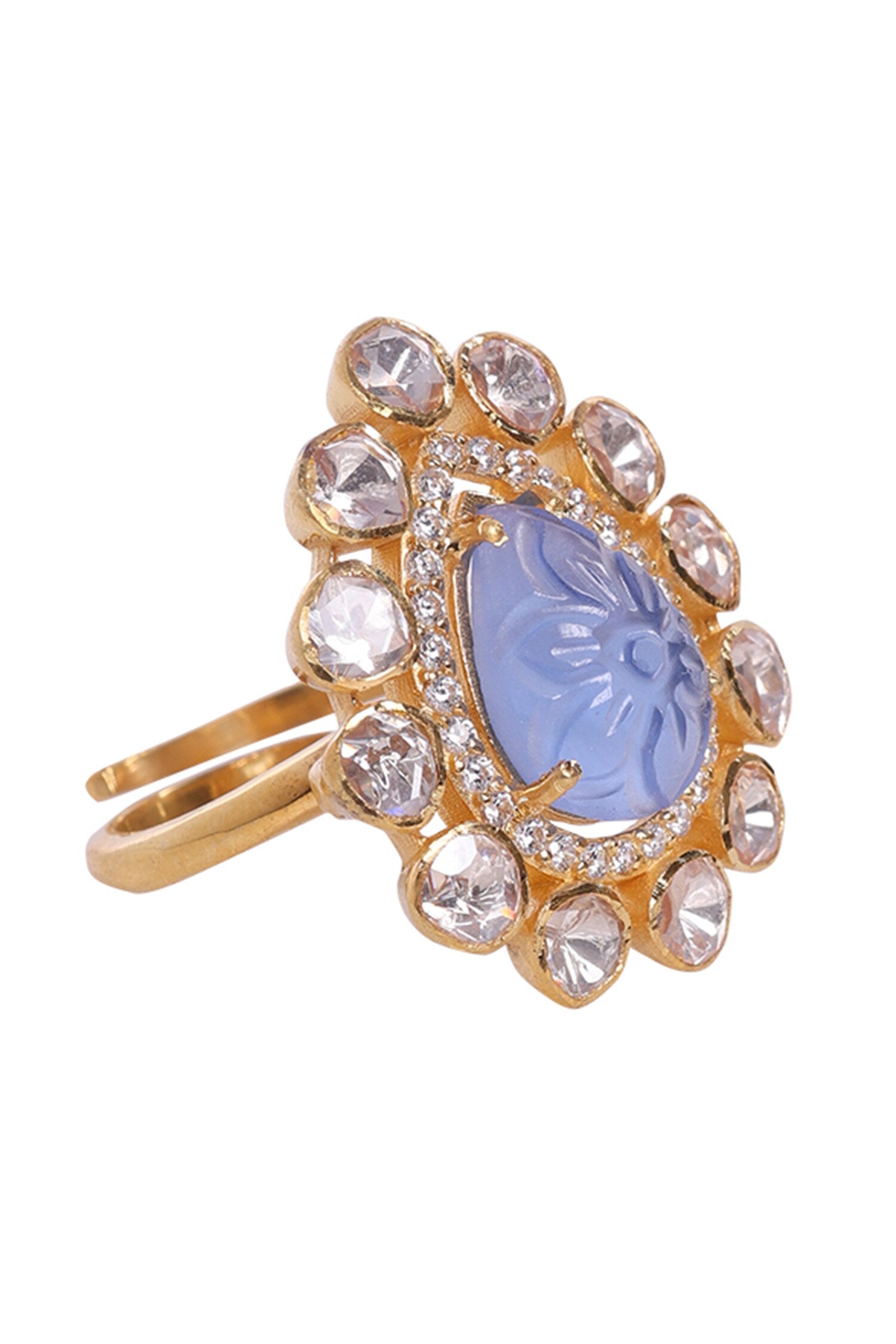 Petal Bloom Encrusted Ring 