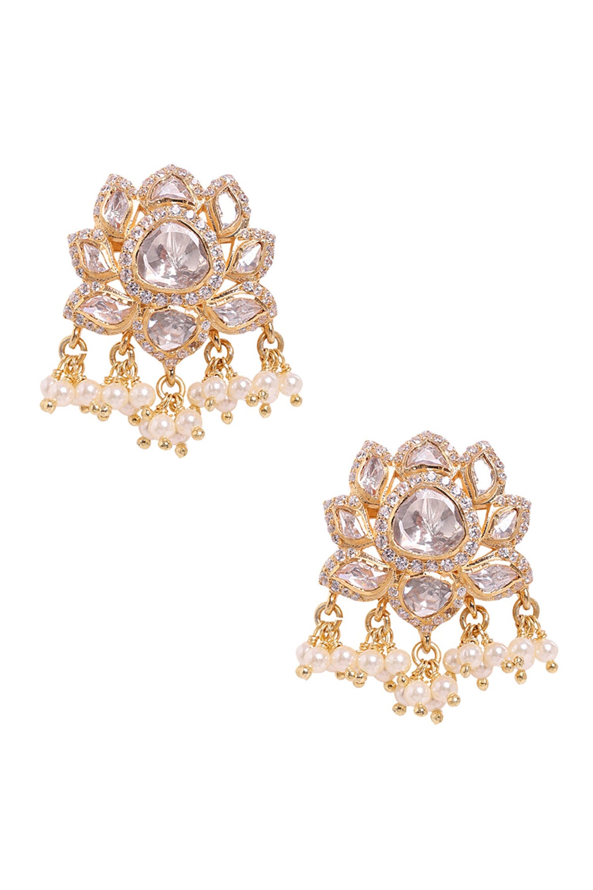 Padma Moissanite Polki Studded Jewellery Set 