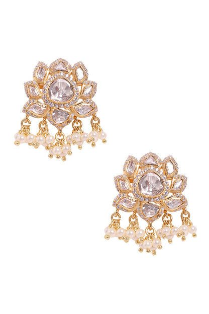 Padma Moissanite Polki Studded Jewellery Set 