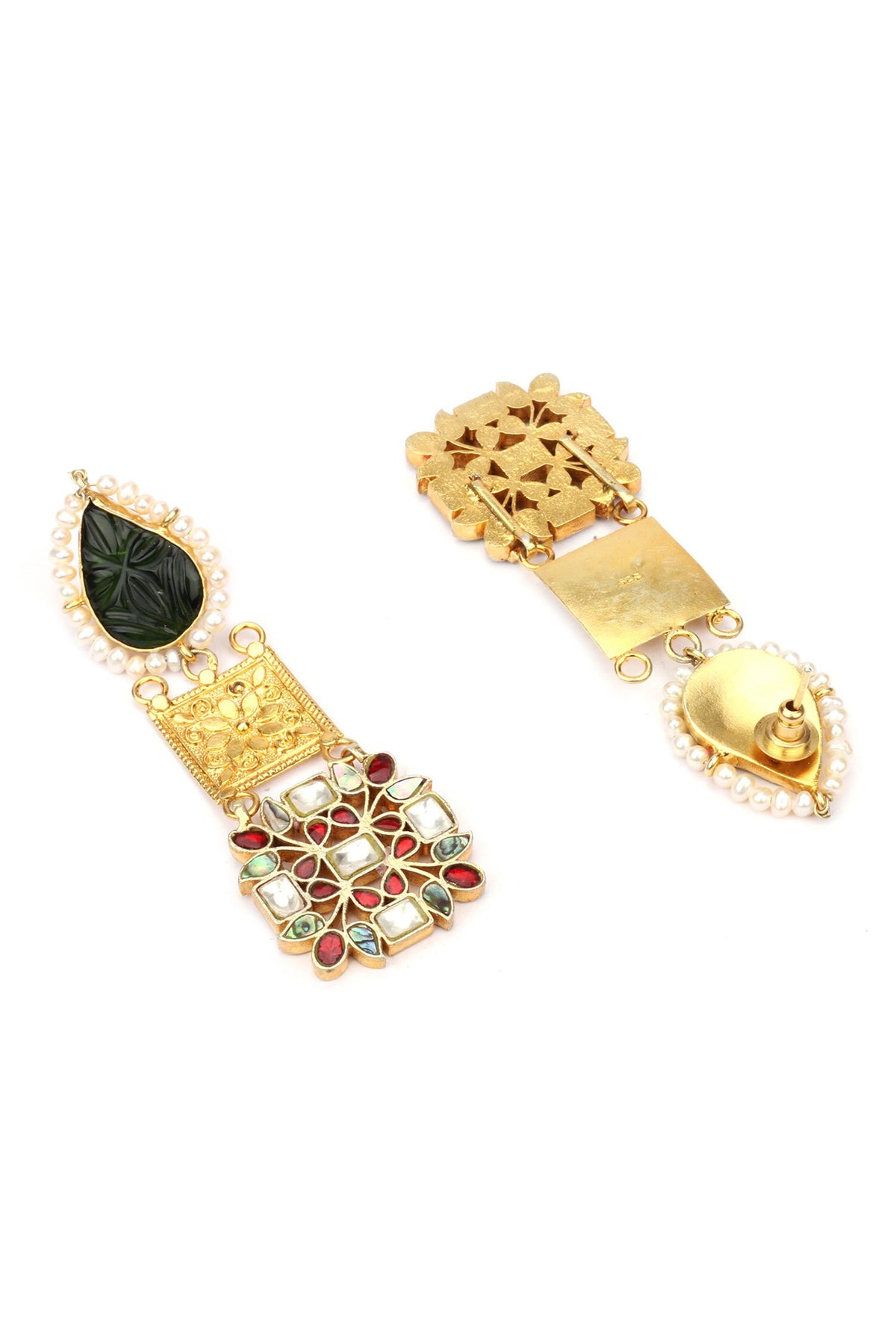 Tihara Floral Carved Earrings 