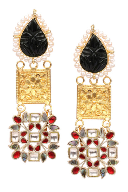 Tihara Floral Carved Earrings 
