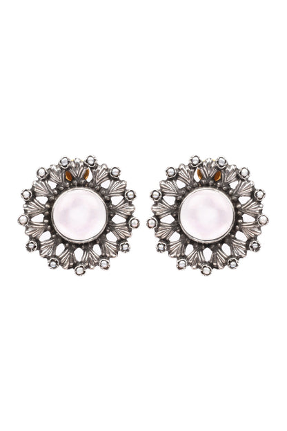 Zaneta Floral Carved Studs 