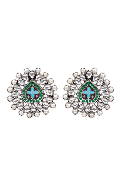 Corelia Oval Shaped Earrings 