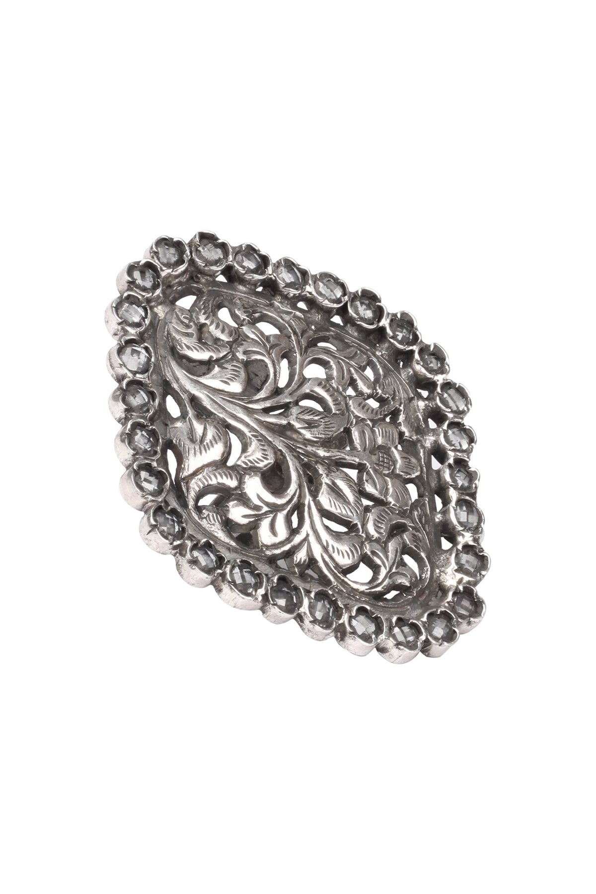 Ritisha Floral Carved Ring 