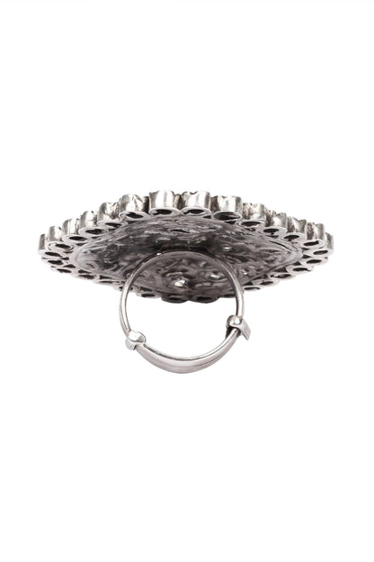 Ritisha Floral Carved Ring 