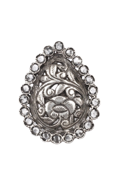 Inaya Tear Drop Carved Ring 