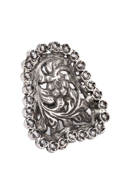 Alina Floral Carved Cutwork Ring 