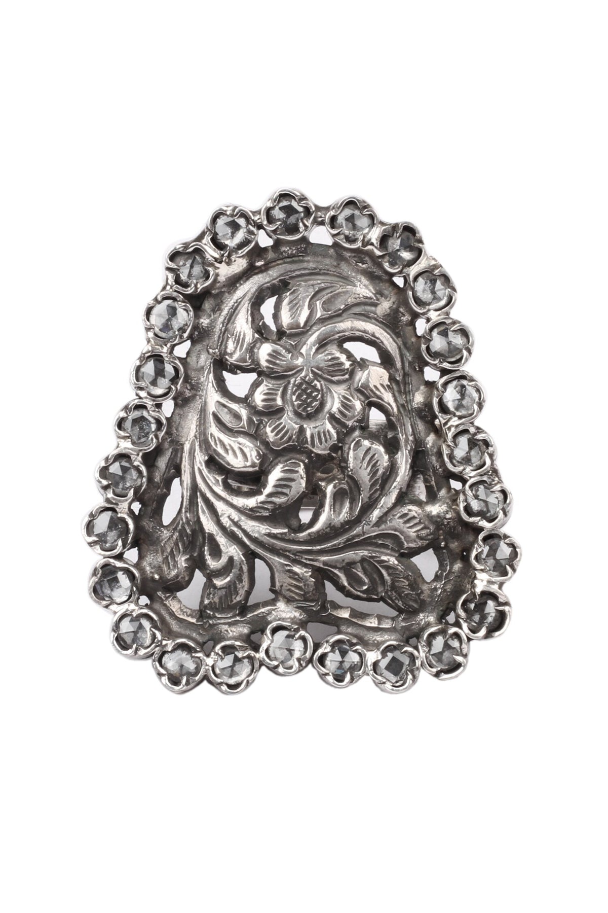 Alina Floral Carved Cutwork Ring 