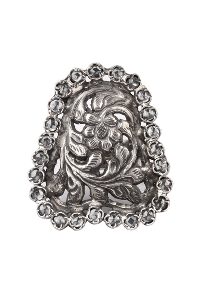 Alina Floral Carved Cutwork Ring 