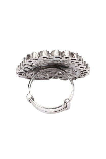 Alina Floral Carved Cutwork Ring 
