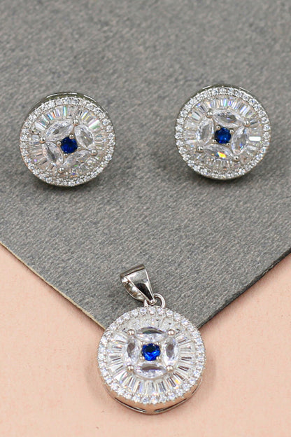 Enchanted Night Geometric Pendant Set 