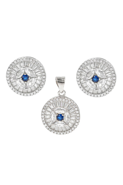 Enchanted Night Geometric Pendant Set 