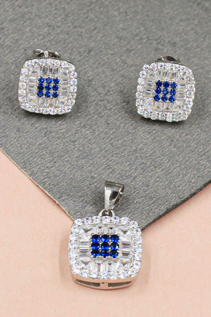 Starry Affair Square Pendant Set 