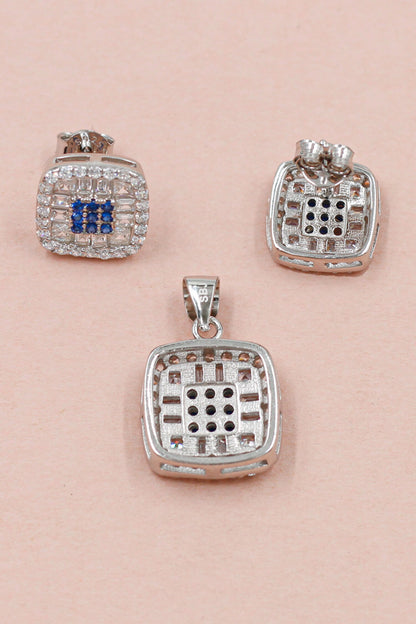 Starry Affair Square Pendant Set 