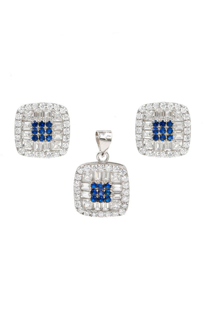 Starry Affair Square Pendant Set 