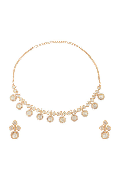 Blissful Dew Moissanite Encrusted Jewellery Set 