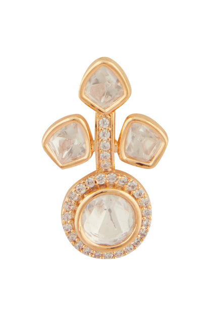 Blissful Dew Moissanite Encrusted Jewellery Set 