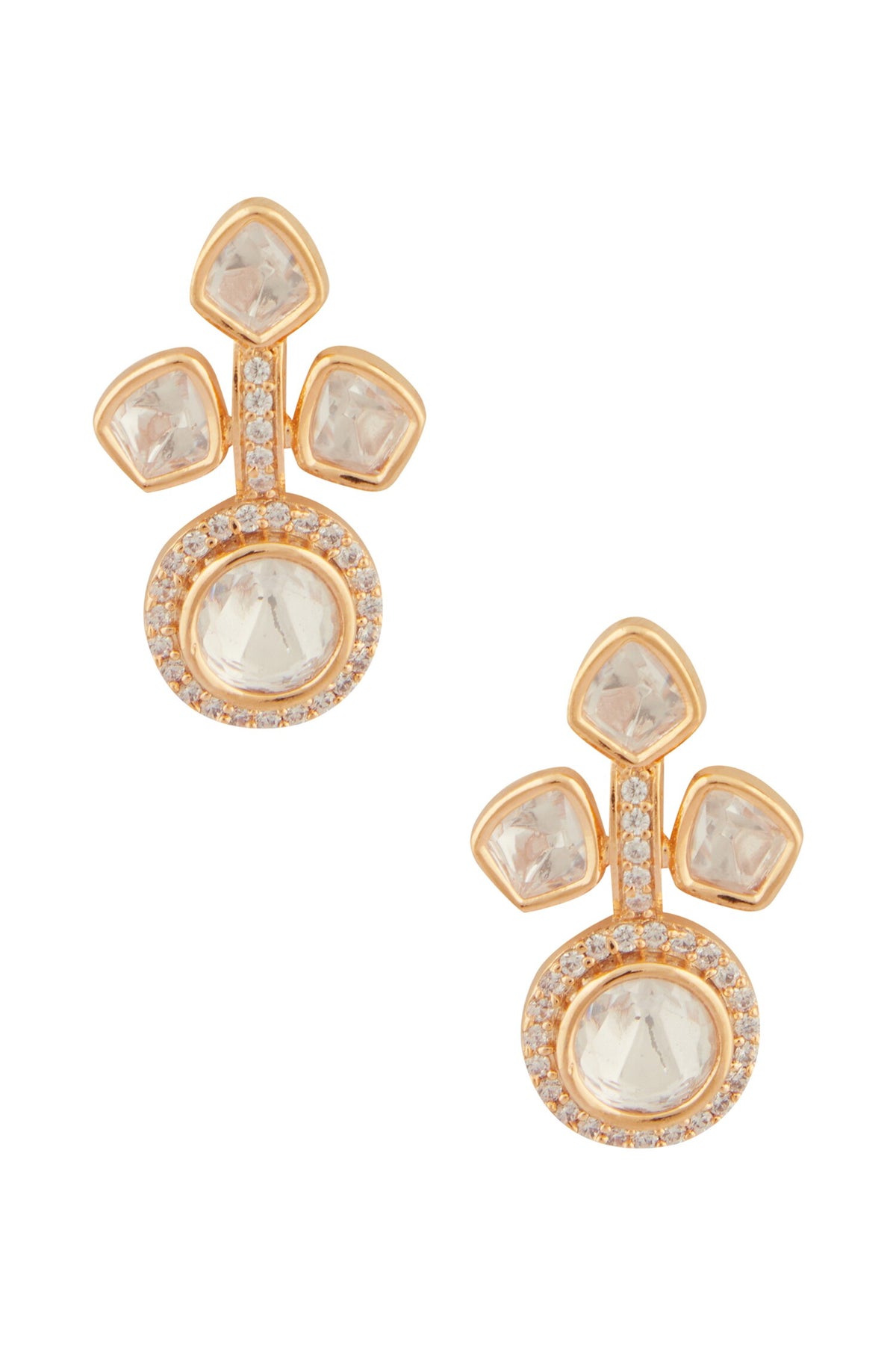 Blissful Dew Moissanite Encrusted Jewellery Set 