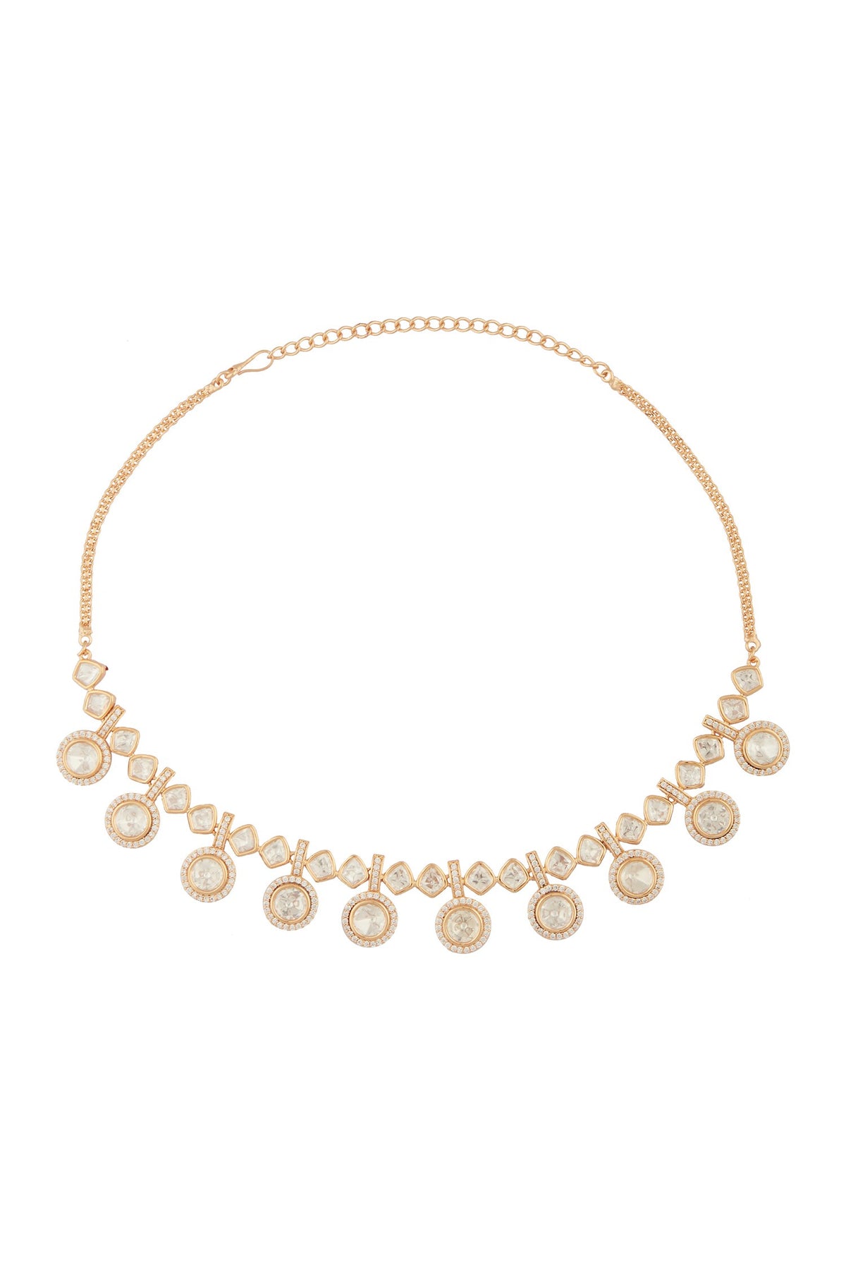 Blissful Dew Moissanite Encrusted Jewellery Set 