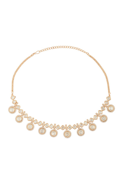 Blissful Dew Moissanite Encrusted Jewellery Set 